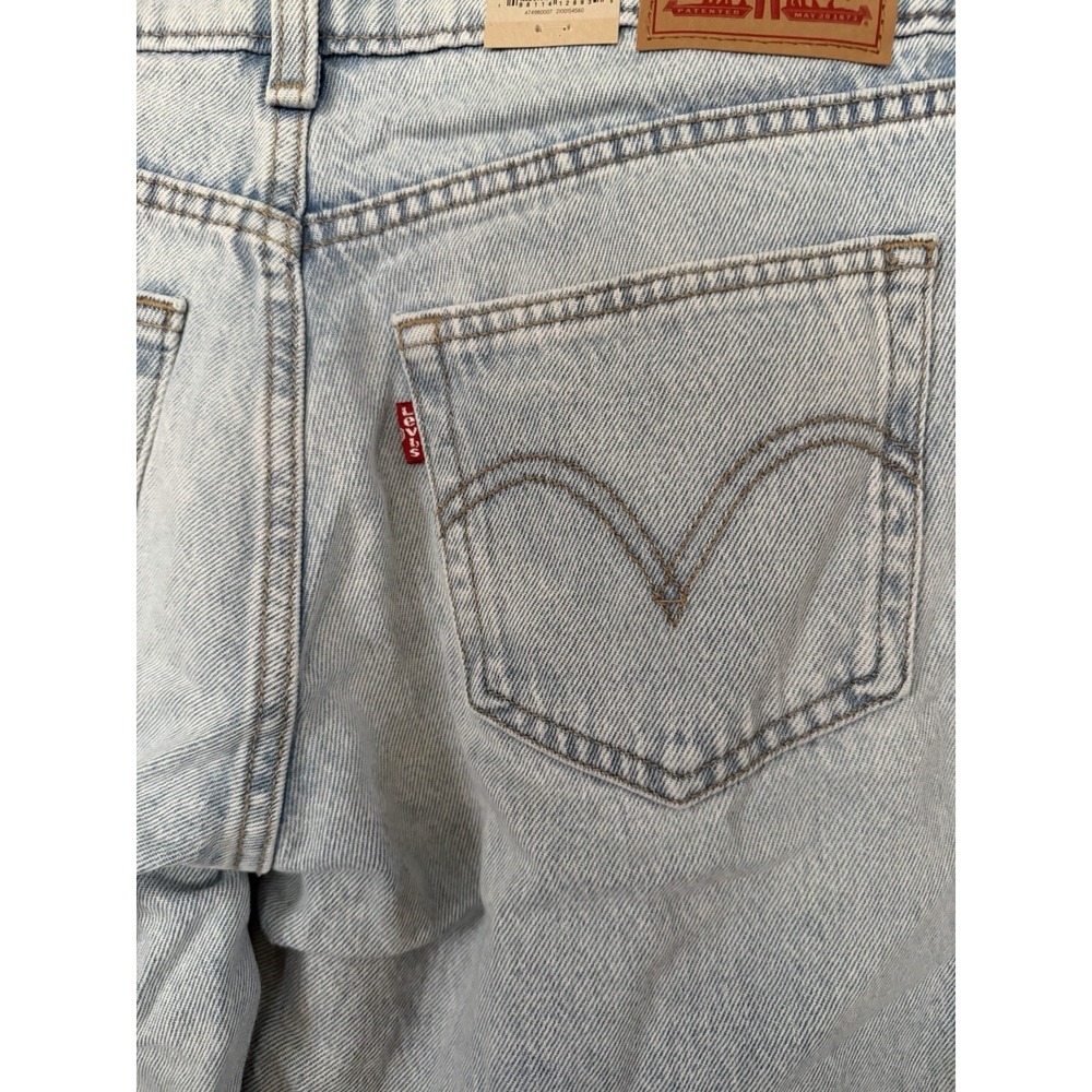 Women's Levi's Superlow Loose Straight Leg Jeans Light Blue Wash 28 X 32 NWT - Picture 10 of 13